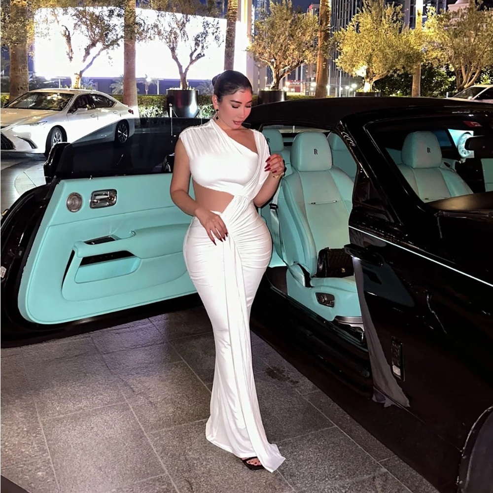 Elegant White Evening Gown